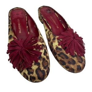Liz Claiborne Riva Animal Print Slip On Heels